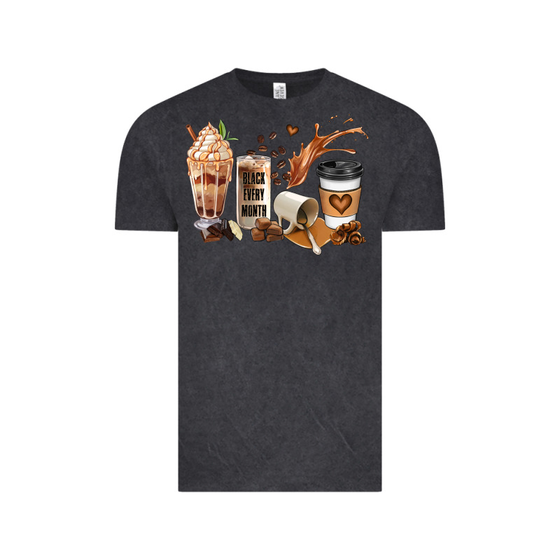 Black Every Month Melanin Coffee Cups Vintage Tee by JahusDesignShop | Teevron