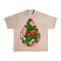 French Oak american football and western roses teardrop Urban Heavy Tee - BundleAndBundleShop