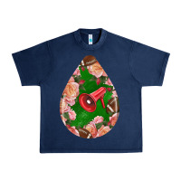 Navy american football and western roses teardrop Urban Heavy Tee - BundleAndBundleShop