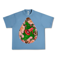 Pebble Blue american football and western roses teardrop Urban Heavy Tee - BundleAndBundleShop