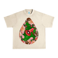 Sandshell american football and western roses teardrop Urban Heavy Tee - BundleAndBundleShop