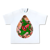 White american football and western roses teardrop Urban Heavy Tee - BundleAndBundleShop