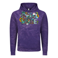Cloud Purple school nurse Vintage Hoodie - CowhideDigitalArt