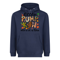Navy little pumpkin with a lot of spice Heavyweight Hoodie - MaliasSmallBusiness