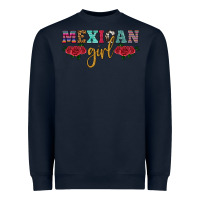 Navy mexican girl Heavyweight Sweatshirt - HRA Design Shop