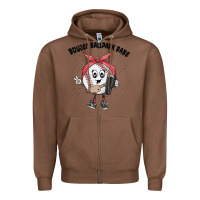Chestnut boujee ballpark babe Zipper Hoodie - MaliasSmallBusiness