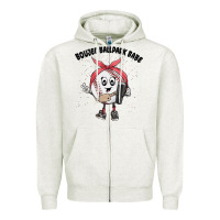 Oatmeal Heather boujee ballpark babe Zipper Hoodie - MaliasSmallBusiness
