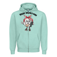 Seafoam boujee ballpark babe Zipper Hoodie - MaliasSmallBusiness
