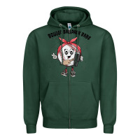 Sports Green boujee ballpark babe Zipper Hoodie - MaliasSmallBusiness