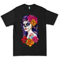 Black sugar skull girl Premium Tee - RanaPortraitStore