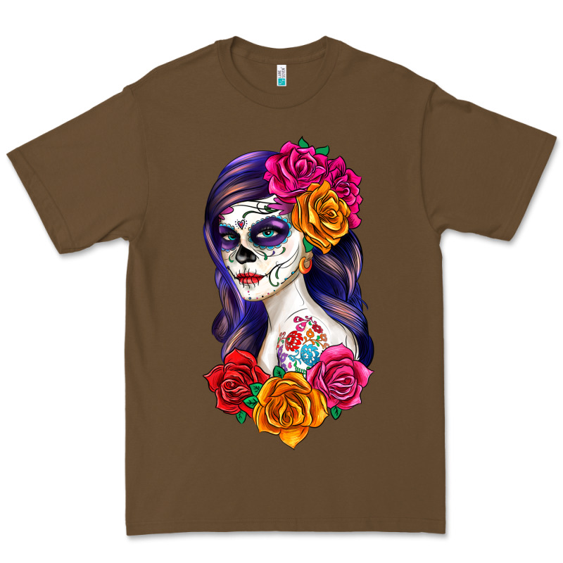 Sugar Skull Girl Premium Tee by RanaPortraitStore | Teevron