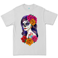 Dove Grey sugar skull girl Premium Tee - RanaPortraitStore