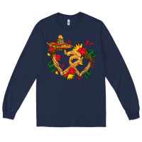 Navy Churros with love and sombrero Long Sleeve Tee - AdoDesignShop
