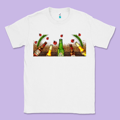 Beer Party For Christmas Classic Tee Designed By Adodesignshop
