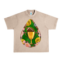 French Oak american football and western roses teardrop Urban Heavy Tee - BundleAndBundleShop