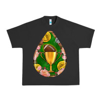 Pigment Black american football and western roses teardrop Urban Heavy Tee - BundleAndBundleShop
