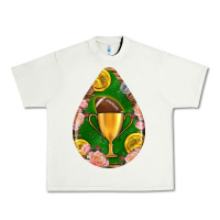 Pistachio american football and western roses teardrop Urban Heavy Tee - BundleAndBundleShop