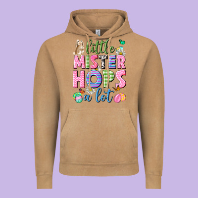 Little Mister Hops A Lot Easter Vintage Hoodie Designed By Neo Western