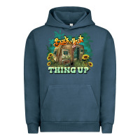 Pigment Midnight Navy Back that thing up Urban Hoodie - HowdyJamesFarm