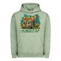 Pigment Oil Green Back that thing up Urban Hoodie - HowdyJamesFarm
