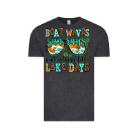 Vintage Black boat waves sun rays aint nothing like lake days Vintage Tee - AdoDesignShop