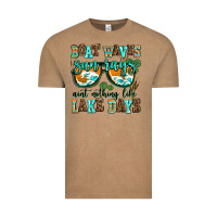 Boat Waves Sun Rays Aint Nothing Like Lake Days Vintage Tee | Teevron