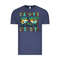 Vintage Denim boat waves sun rays aint nothing like lake days Vintage Tee - AdoDesignShop