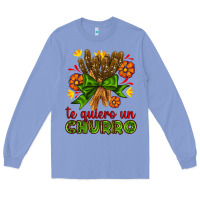 Colony Blue Te Gueiro un churro Long Sleeve Tee - AdoDesignShop