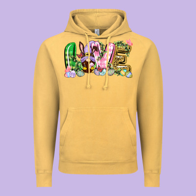 Love Easter Gnome Easter Day Vintage Hoodie Designed By Cowgirlartshop