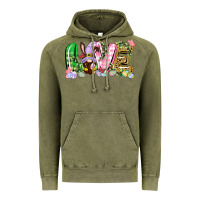 Vintage Olive Love Easter gnome Easter Day Vintage Hoodie - CowGirlArtShop