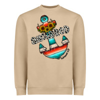 Mushroom anchored Heavyweight Sweatshirt - CowhideDigitalArt