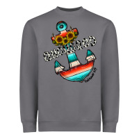 Storm anchored Heavyweight Sweatshirt - CowhideDigitalArt