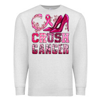 Oatmeal Heather crush cancer high heels bbs Premium Sweatshirt - BundleAndBundleShop