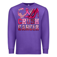 Purple crush cancer high heels bbs Premium Sweatshirt - BundleAndBundleShop