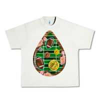 Pistachio american football and western roses teardrop Urban Heavy Tee - BundleAndBundleShop