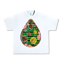 White american football and western roses teardrop Urban Heavy Tee - BundleAndBundleShop