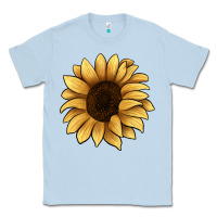 Dusty Blue sunflower Classic Tee - JahusDesignShop