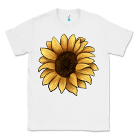 White sunflower Classic Tee - JahusDesignShop