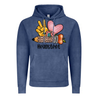 Vintage Denim peace love headstent Vintage Hoodie - JahusDesignShop