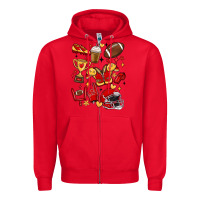 Red i'm a hot mess, always stressed,and proudly a foot Zipper Hoodie - MaliasSmallBusiness
