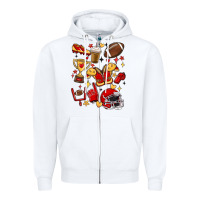 White i'm a hot mess, always stressed,and proudly a foot Zipper Hoodie - MaliasSmallBusiness