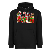 Black Santa coffee cups Heavyweight Hoodie - NancyCooperArtShop