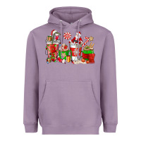 Lavender Santa coffee cups Heavyweight Hoodie - NancyCooperArtShop