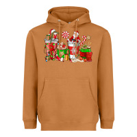 Meerkat Santa coffee cups Heavyweight Hoodie - NancyCooperArtShop