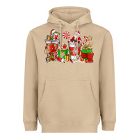Mushroom Santa coffee cups Heavyweight Hoodie - NancyCooperArtShop