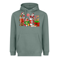 Sage Santa coffee cups Heavyweight Hoodie - NancyCooperArtShop