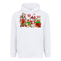 White Santa coffee cups Heavyweight Hoodie - NancyCooperArtShop