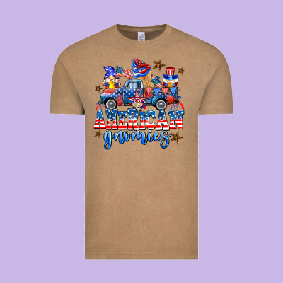 American Truck Gnomes Vintage Tee Designed By Adodesignshop