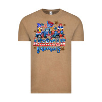 Vintage Coffee American truck gnomes Vintage Tee - AdoDesignShop