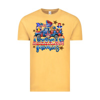 Vintage Mustard American truck gnomes Vintage Tee - AdoDesignShop